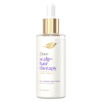 Dove Scalp + Hair Therapy Density Boost Serum Fullness Restore Visibly Thicker Hair In As Soon As 30 Days, Hydrating & Fast-Absorbing, Instantly Relieves Dry Scalp 2 Fl oz